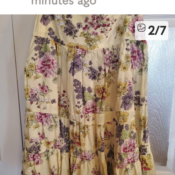 H&M Floral Skirt S 8 - Picture 1 of 9
